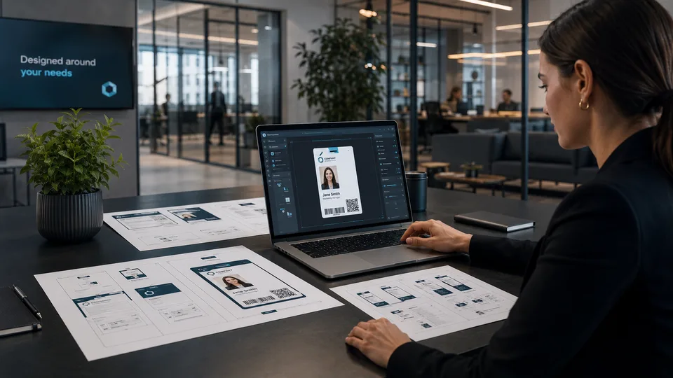 Impostazione di un formato badge personalizzato al computer